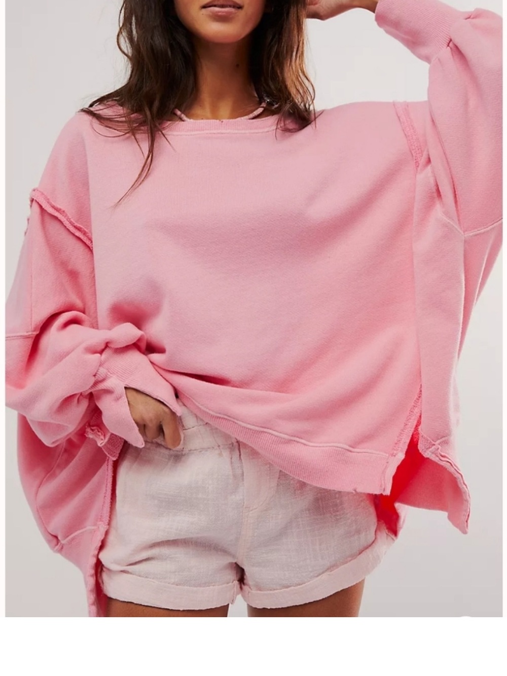 We The Free by FP Small Distressed Pink Sky Camden NWOT